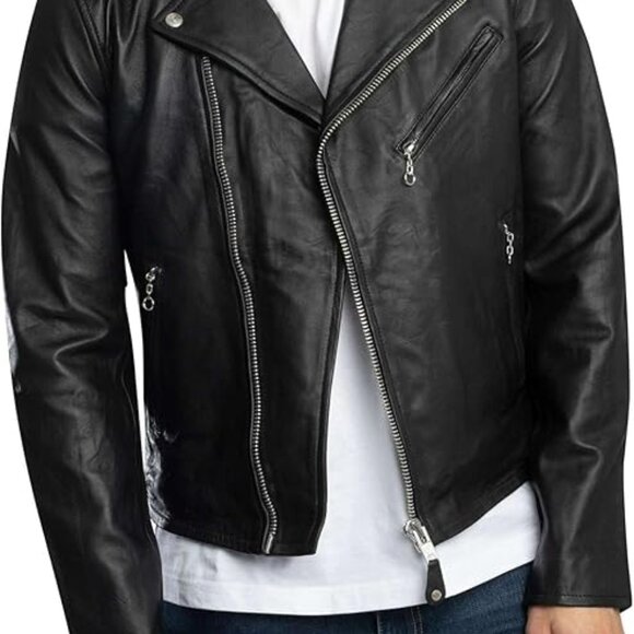 USA Schott Perfecto Black Lambskin Leather Jacket LC1140 - Picture 1 of 10